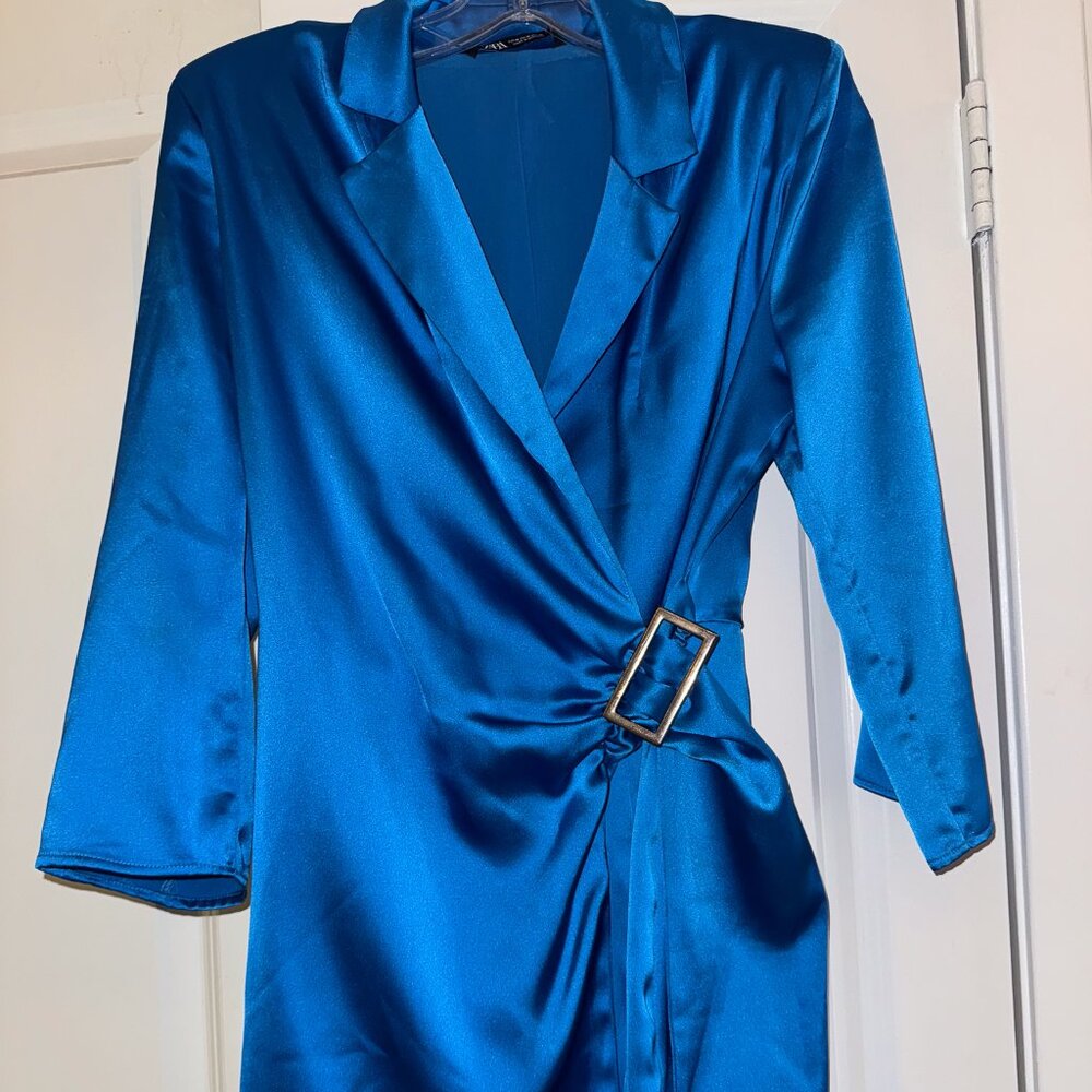 Zara - Royal Blue Blazer Style Romper